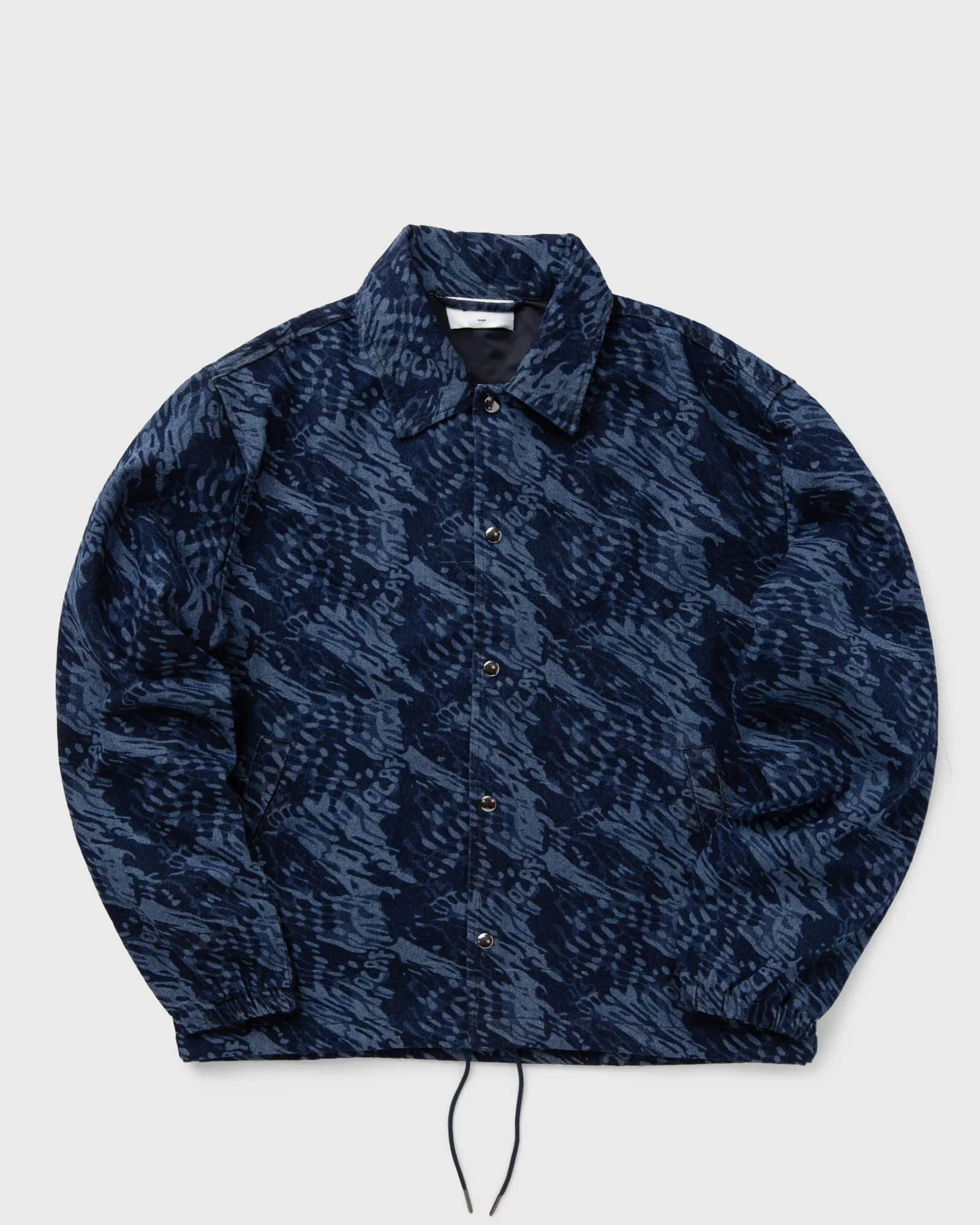 ØLÅF WATER AOP DENIM COACH JACKET