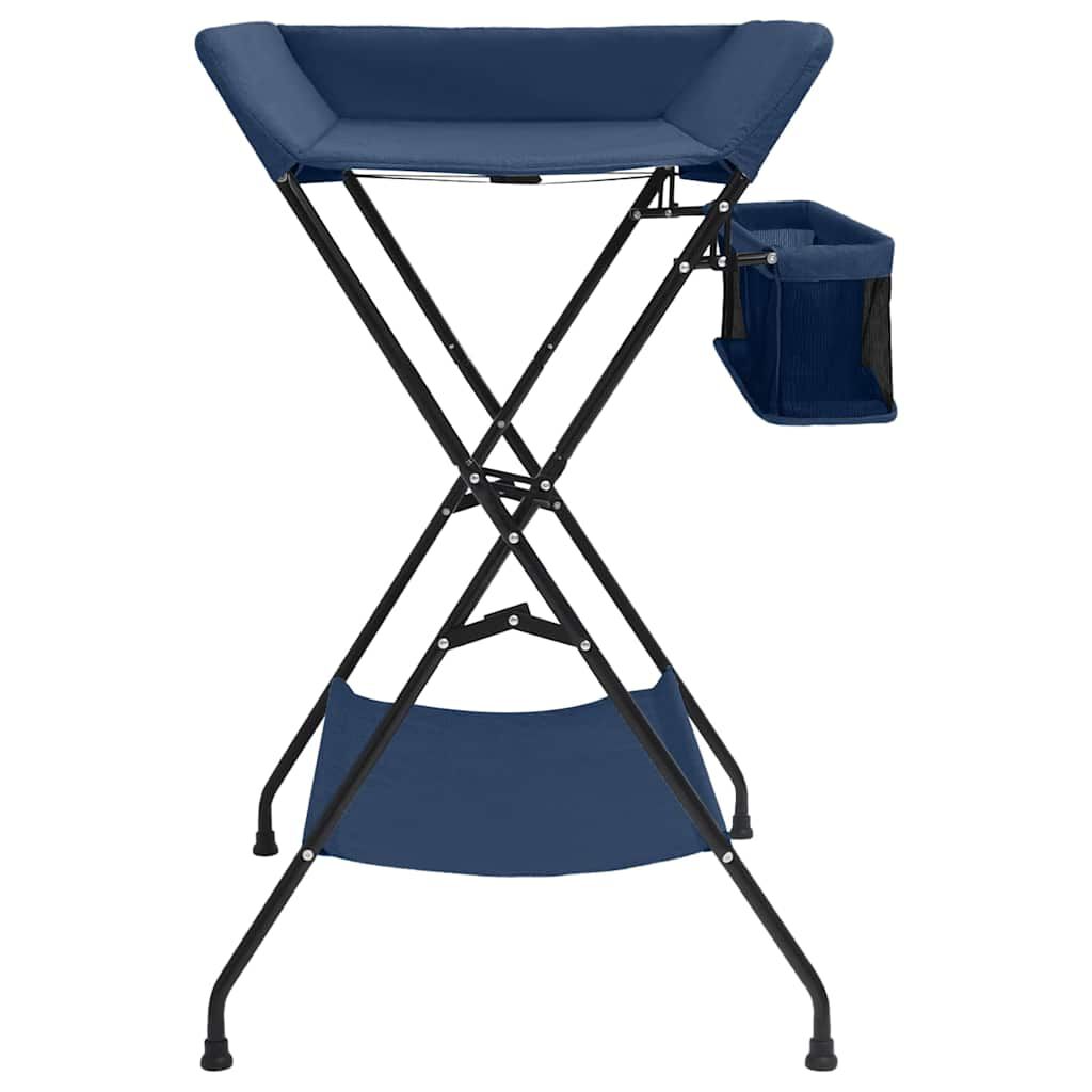 vidaXL Verschoontafel marineblauw ijzer