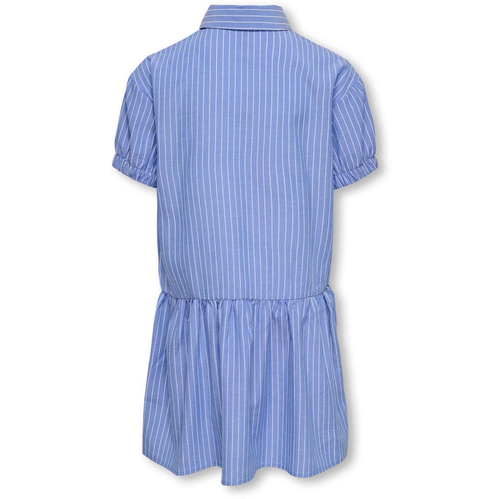Køb kids ONLY Blue Bonnet Cloud Dancer Kogcosmo Ss Skjorte Kjole Wvn
