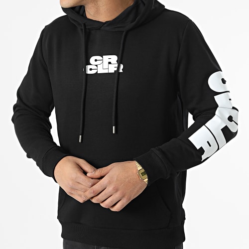 Sweat Capuche Nested Noir Blanc