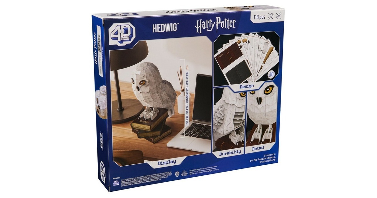 Spin MasterHarry Potter: 4D Build - Hedwig 3D Puzzel