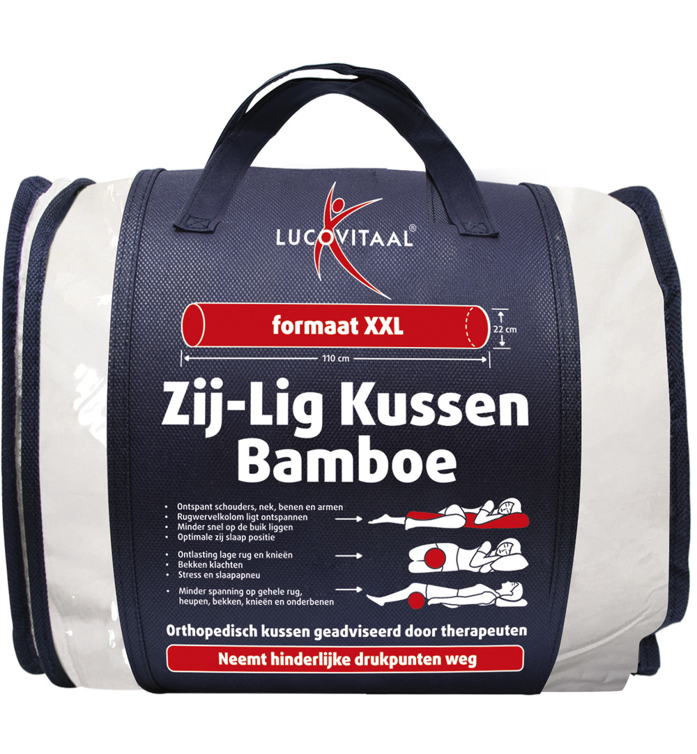 Lucovitaal Bamboe Zij-Lig Kussen (1 stuk)