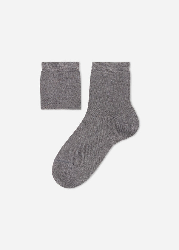 Meias curtas infantis com cashmere