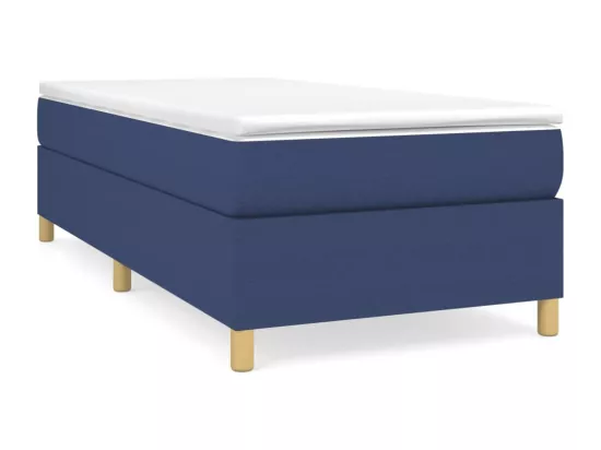 Sommier à lattes de lit Bleu 80x200 cm Tissu