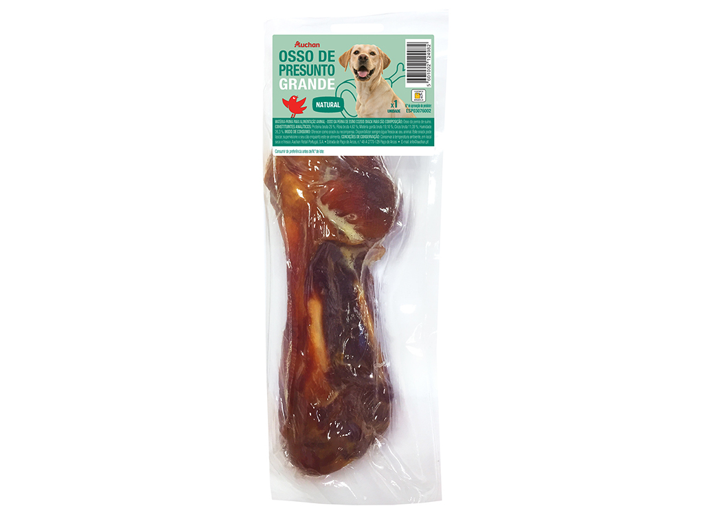 OSSO PARA CÃO AUCHAN OSSO PRESUNTO GRANDE