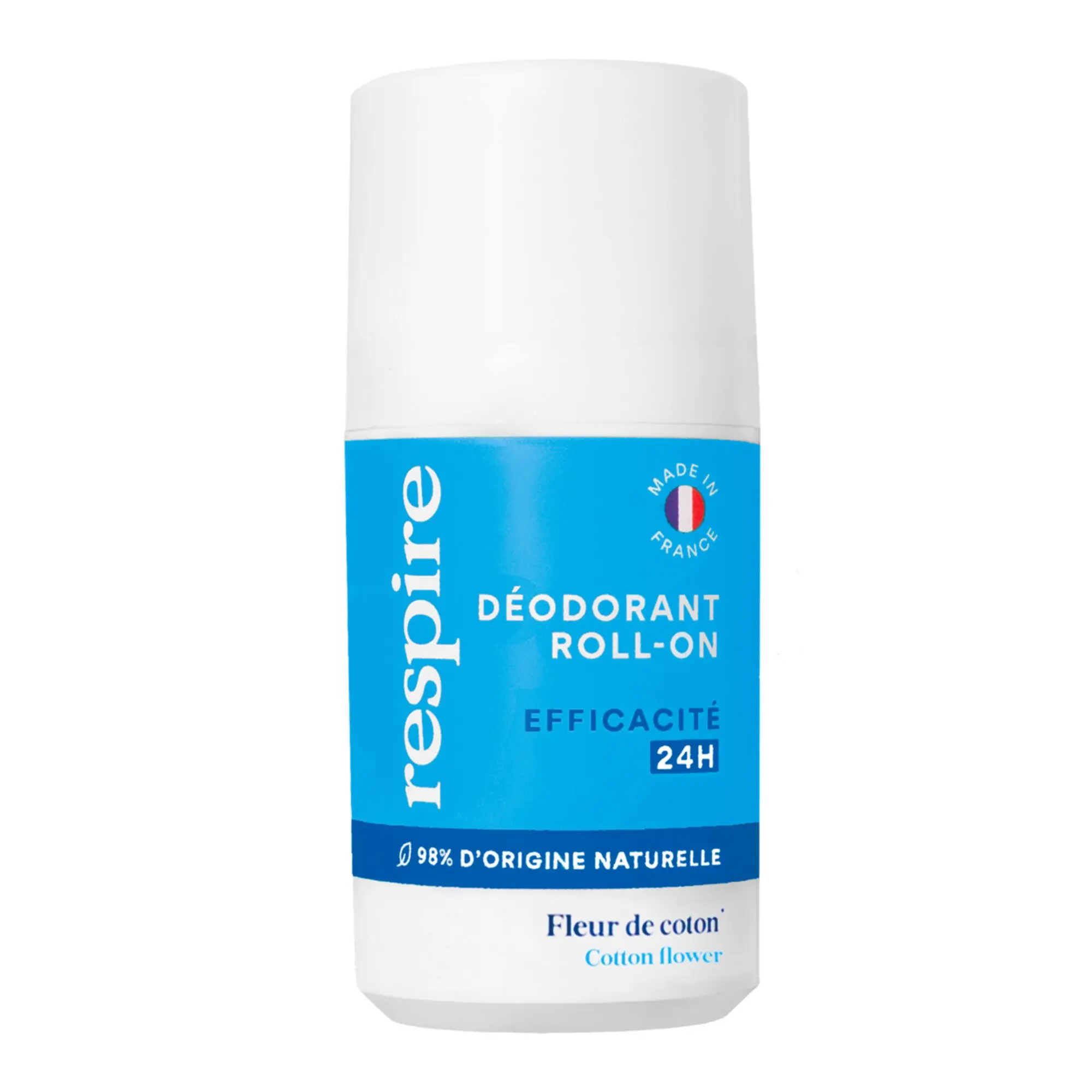 Respire - Déodorant Roll-on Fleur de coton 50ml - Déodorant