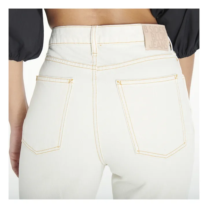 B Sides Jean Taille Haute Louis | Tile White
