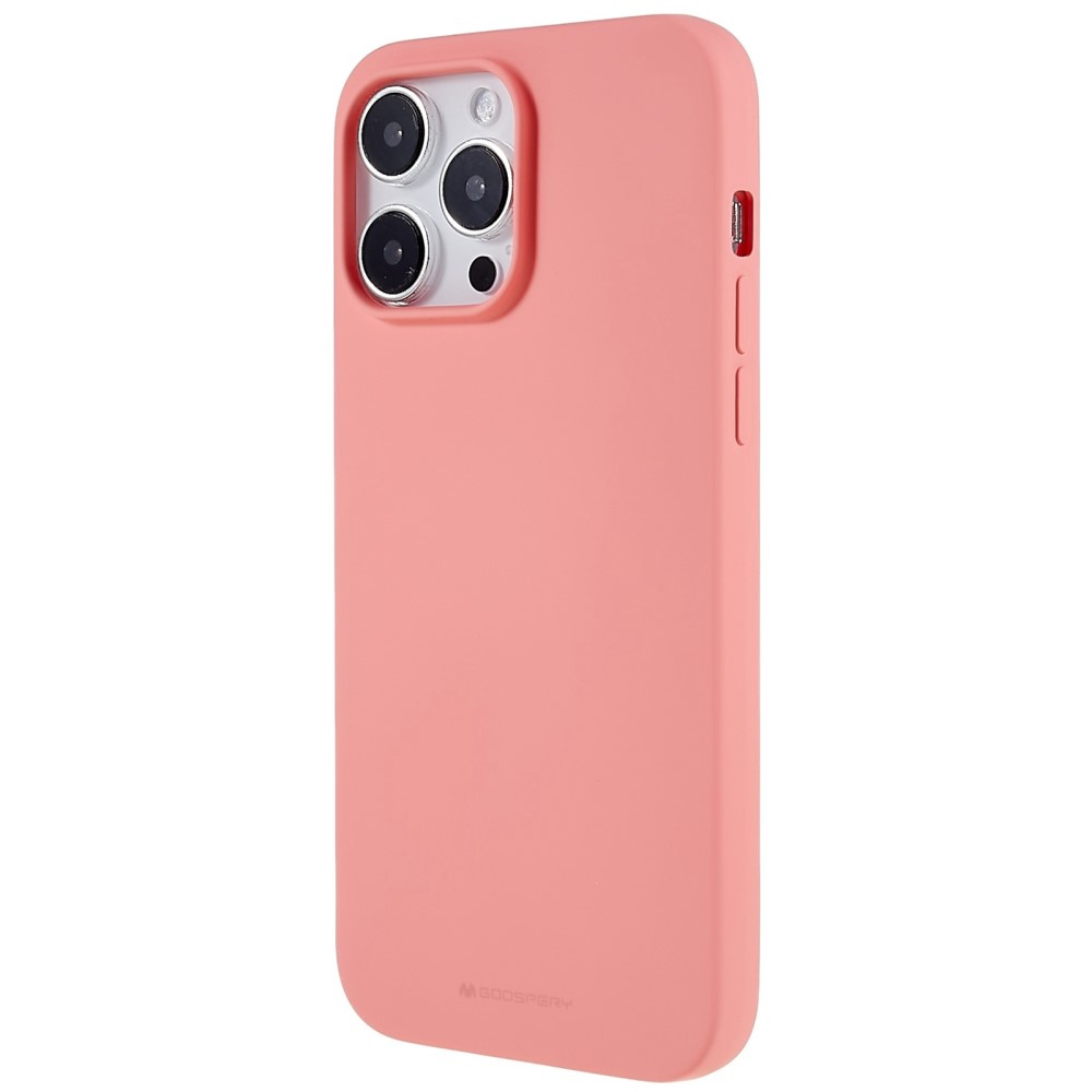 Mercury Goospery - iPhone 14 Pro Max Gummi Case Hülle - Rosa (Matt)
