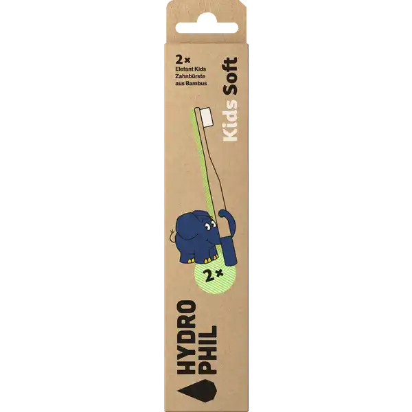 Kinder - Zahnbürste - Elefant Doppelpack