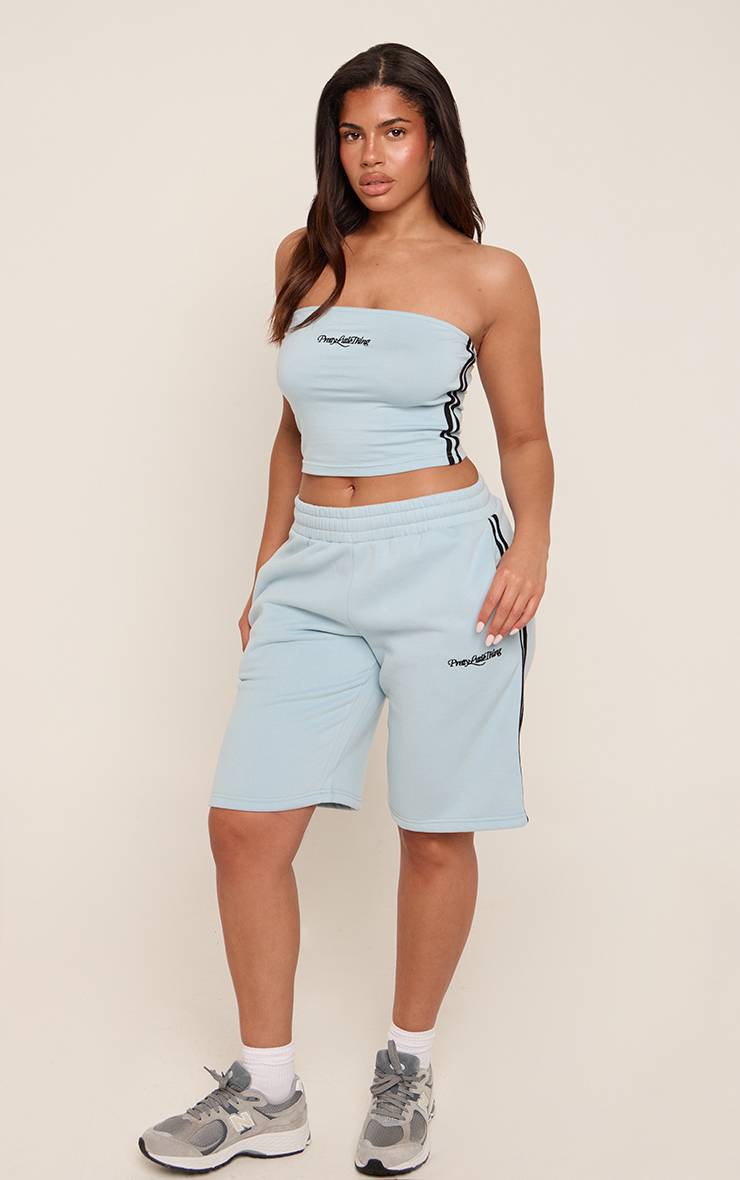Bleu Ciel Shape Pretty Little Thing Top Bandeau Brodé