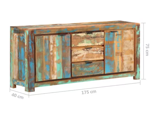 Buffet 175x40x75 cm Bois de récupération massif