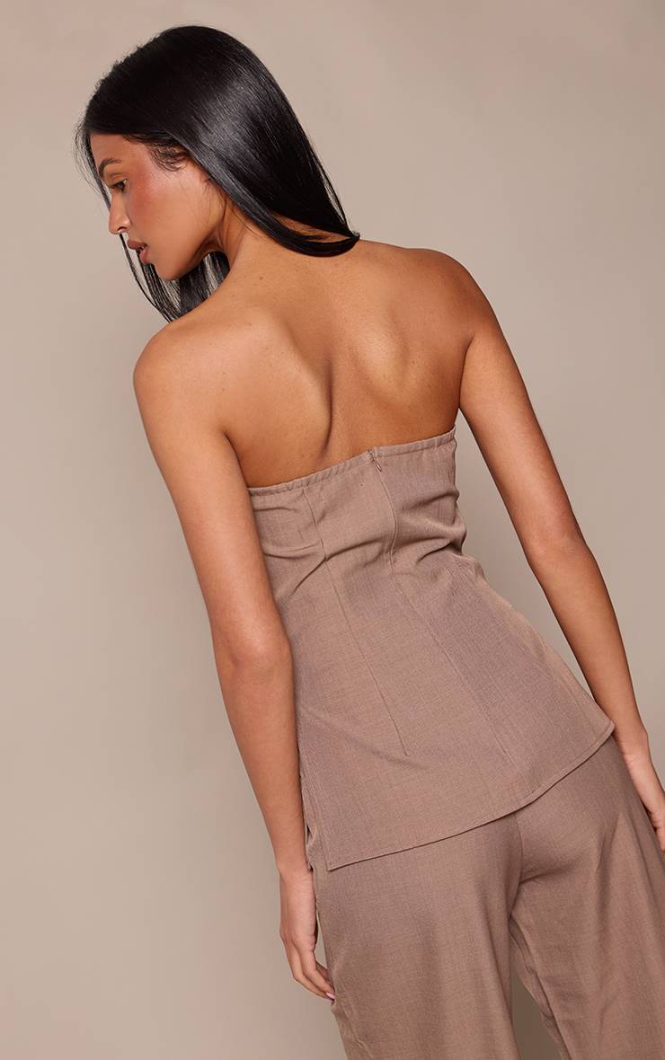 Champignon Top Bandeau Long Cintré Pour Femmes Grandes Tailles