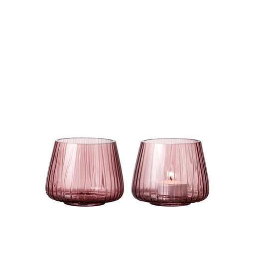 Bitz Kusintha Fyrfads 2-pak Lysestage, Pink