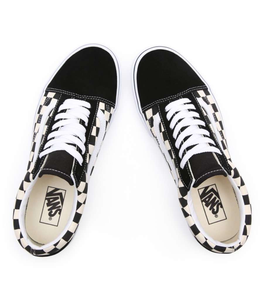 Tênis Vans Primary Old Skool, preto e branco