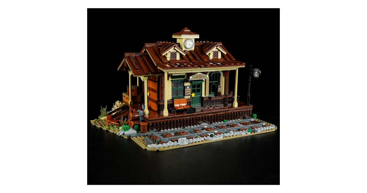 LumibricksThe Old West - West Train Station Constructiespeelgoed  (F9039)