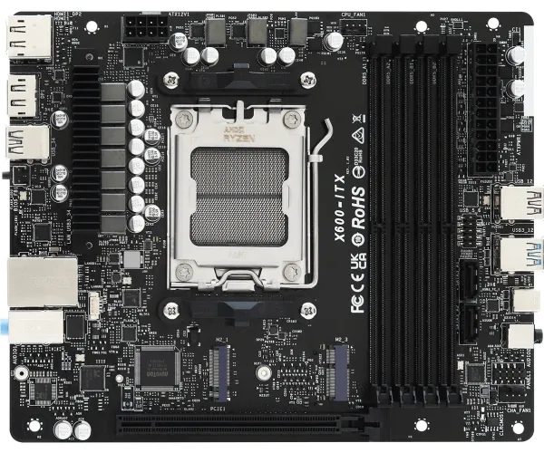 ASRock DeskMeet X600 - Rack-monterbar op til - RAM 0 GB - ingen HDD - intet OS - skærm: ingen