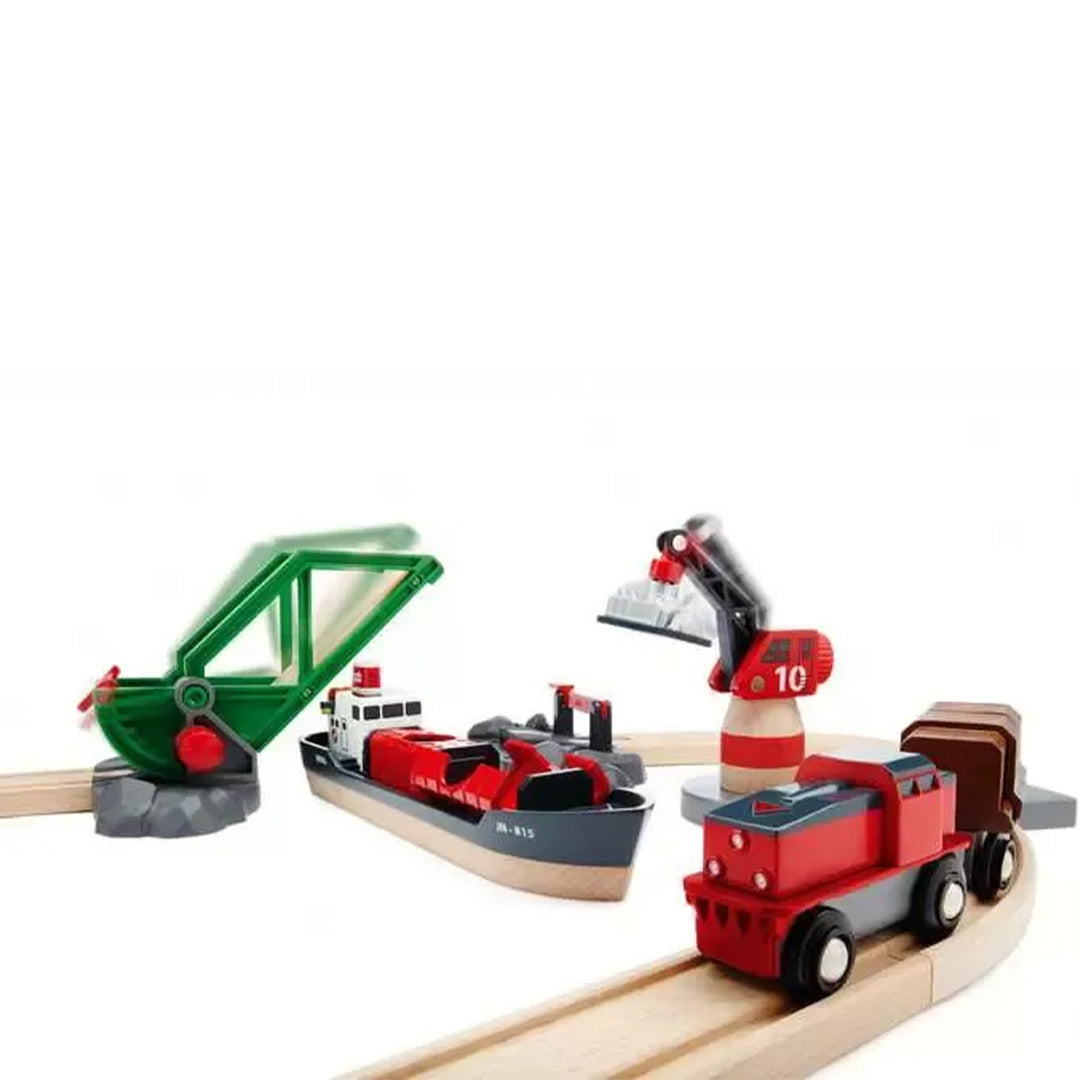 brio treinbaan - haven - 16-delig