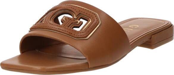 Guess Bruine Tarisha Slippers met Blokhak