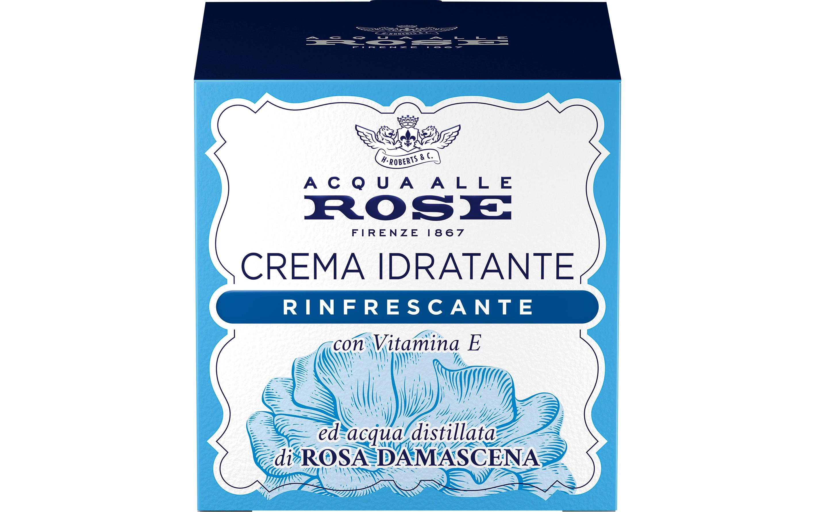 Feuchtigkeitscrème 50 mlTagescreme mit destilliertem Wasser aus Damascenenrose