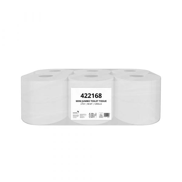Papernet Papel Higiénico (Jumbo) 090mts 2Fls 12un