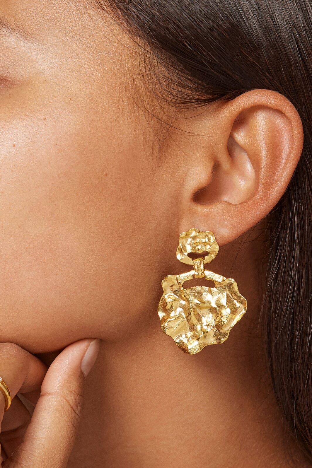 Enamel Copenhagen Earring, Windy Large 925s gp m