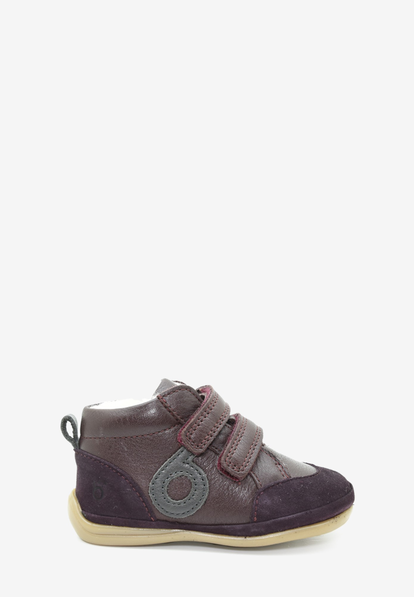 Aubépine logo Wollfutter erste Schritte Bordeaux Anthrazit