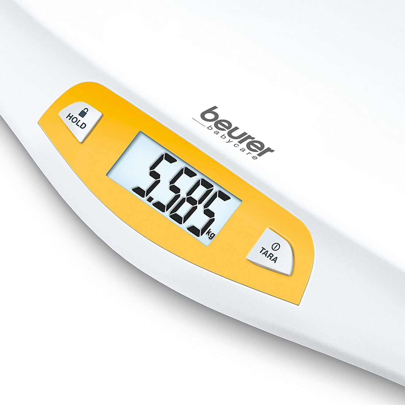 Beurer Pèse-bébé avec fonction de stabilisation blanc/orange - 20kg