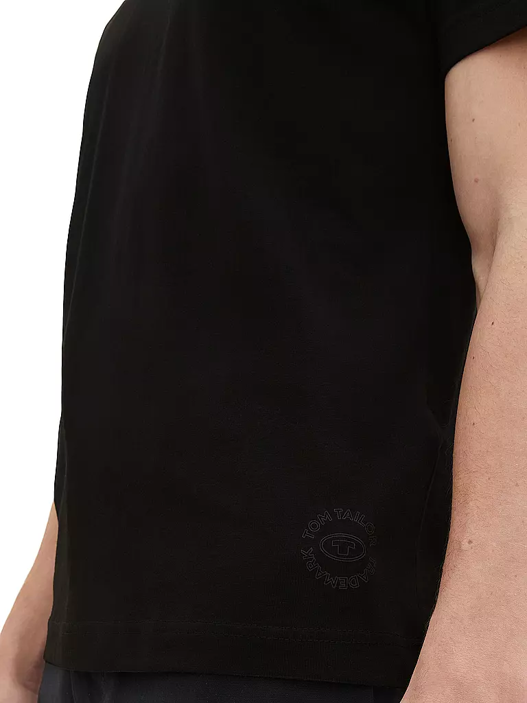 TOM TAILOR T-Shirt schwarz