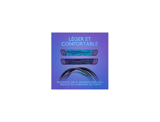 LOGITECH - Webcam + micro casque Casque gaming - léger - g - g335 filaire - noir certifié dis...