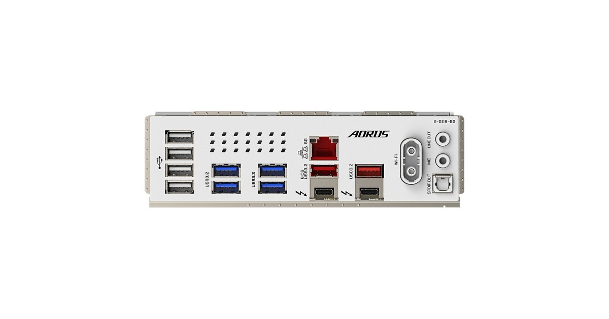 GIGABYTEZ890 AORUS PRO ICE socket 1851 moederbord  (RAID, 5Gb-LAN, WI-FI 7, BT, Sound, ATX)