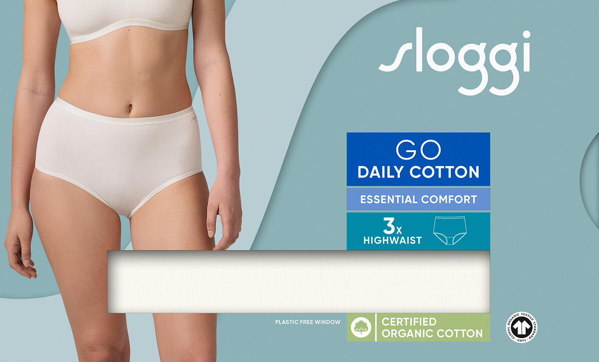 SLOGGI<br>Conjunto de 3 slips altos Go Daily Cotton