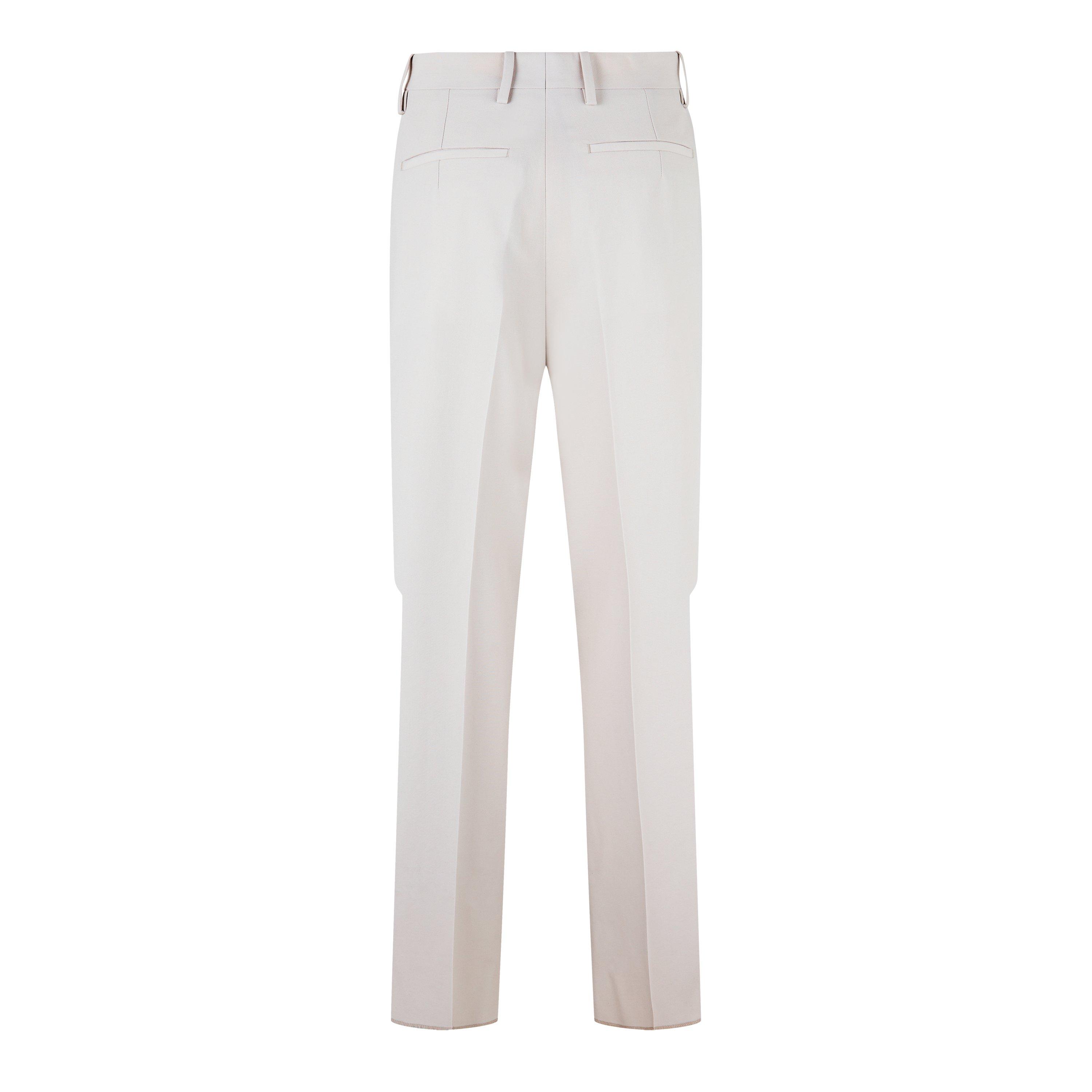 Off White Double Layer Straight Trousers