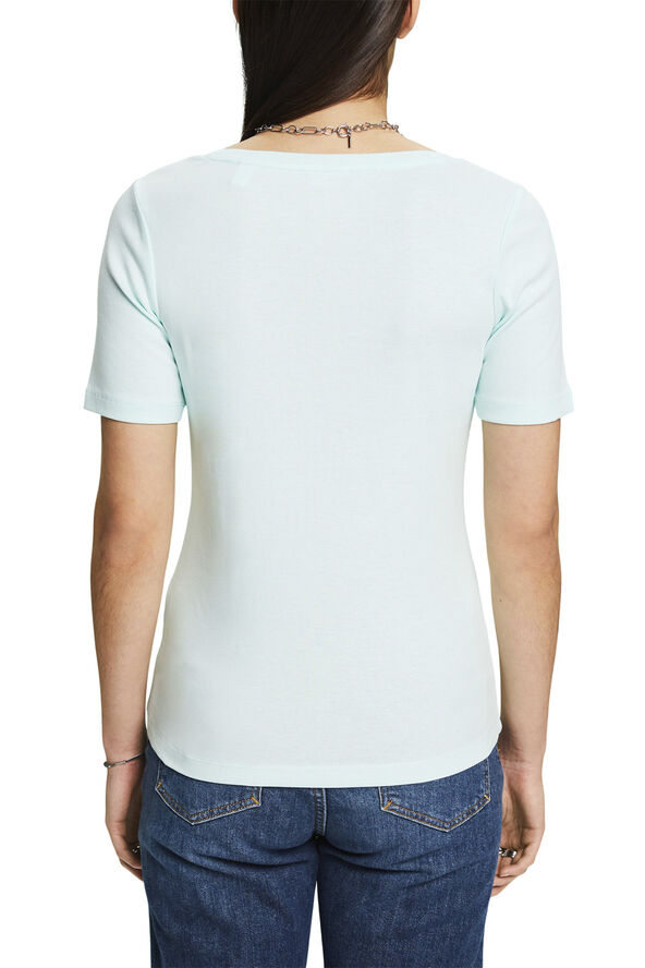 Esprit F_rhinstone tee Light aqua green
