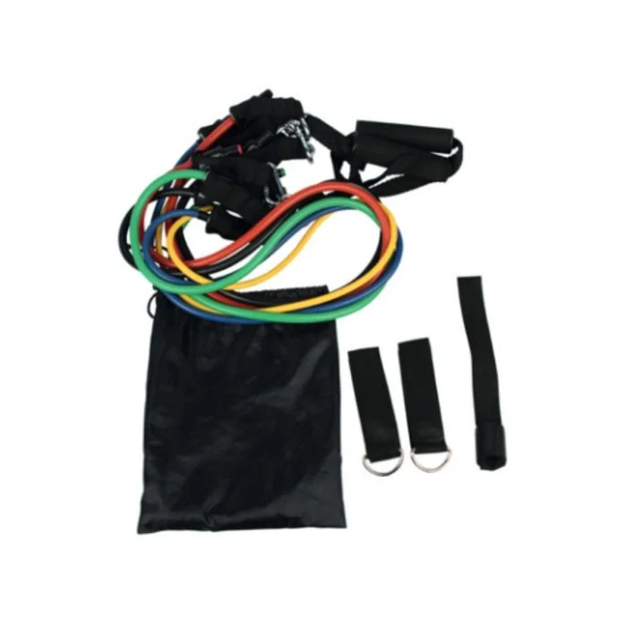 Endurance Unisex Hjemmetræning Resistance Tube Set Sort