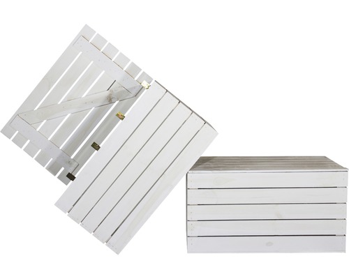 Opbergbox vintage meubel 24 800 x 500 x 400 mm wit