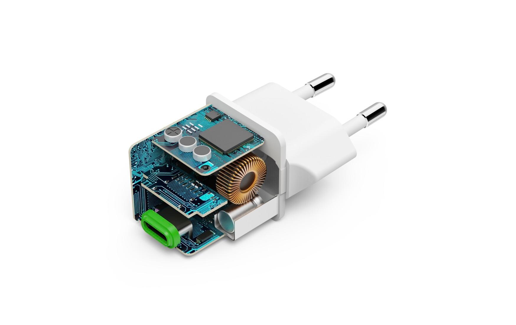 USB-Wandladegerät Mini-charger USB-C 20 W WeissSuper-Mini-Ladegerät USB-C