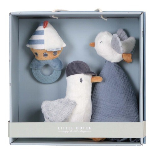 Coffret cadeau (peluche, doudou, hochet) Sailors Bay - LITTLE DUTCH