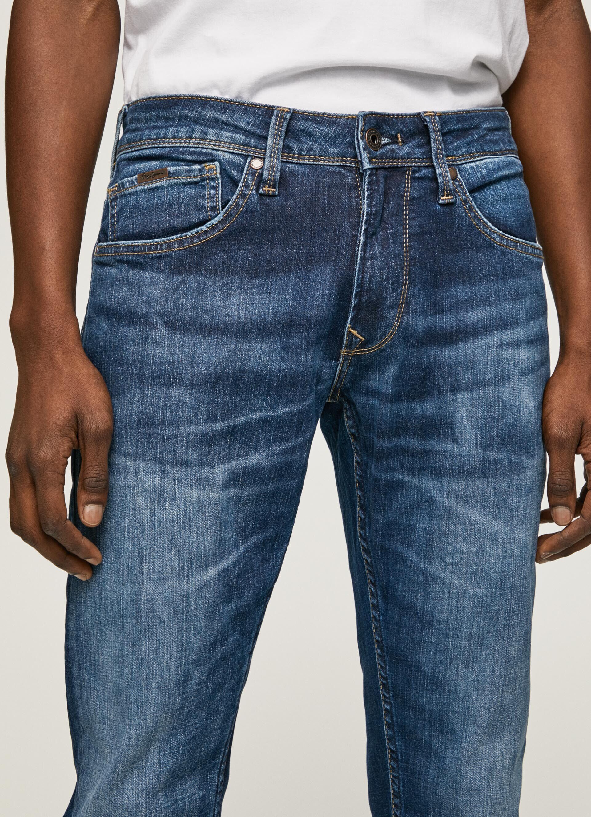 Calça jeans skinny de cintura baixa Jean Finsbury Fit - jeans