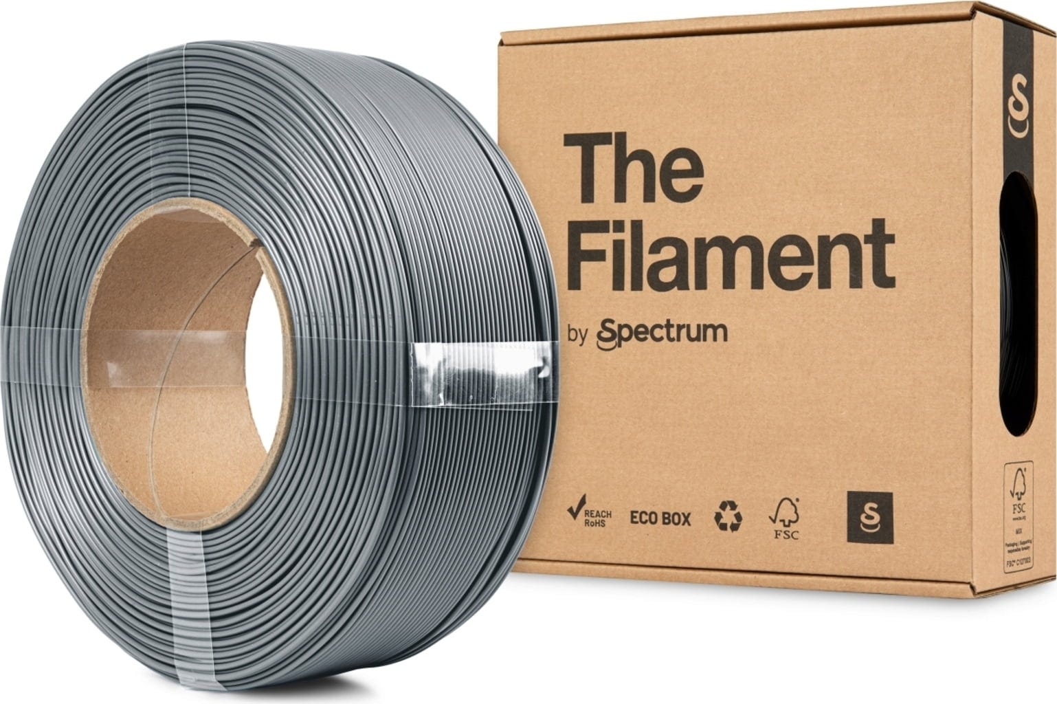 The Filament  ReFill PLA Lite Silver, 1,75 mm / 1000 g    Zuverlässiges PLA Filament ohne Spule in Silver