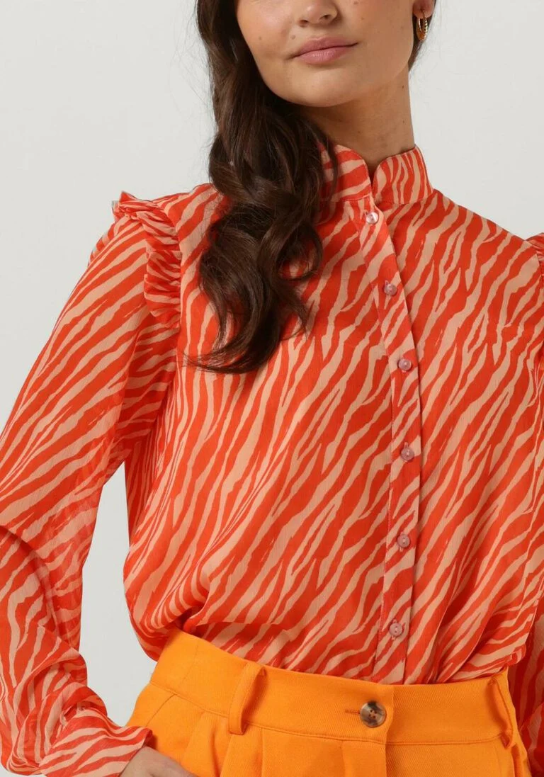 NOTES DU NORD koraal notes du nord blouse genny recycled shirt