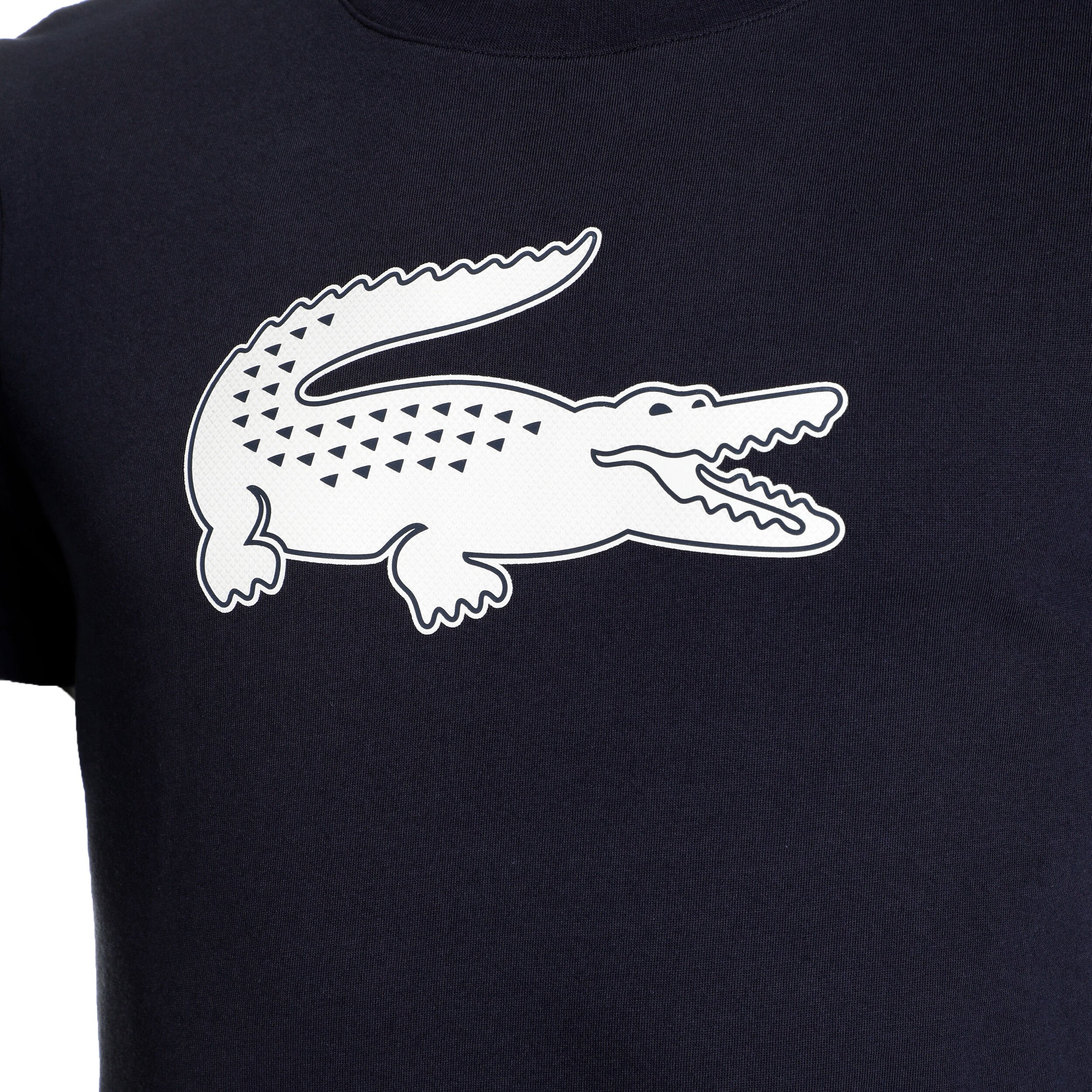 Lacoste T-shirt Hommes - Bleu Foncé , Blanc