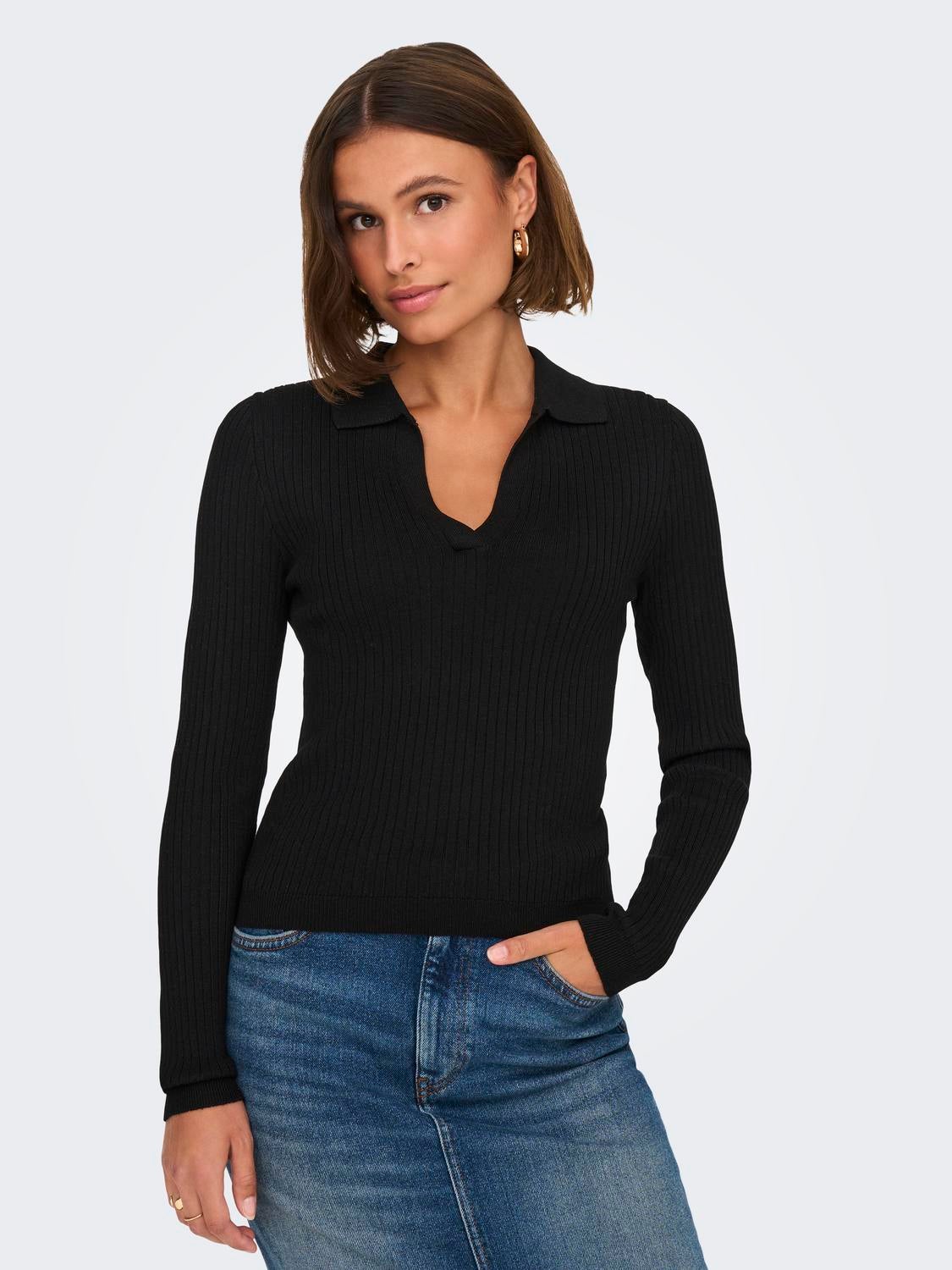 ONLKAYA Strickpullover Black