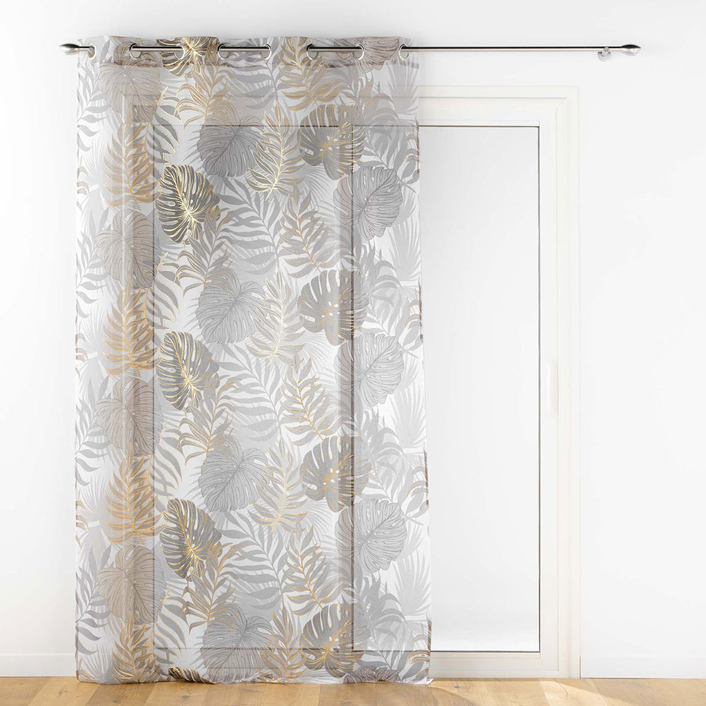 Voilage à œillets en polyester MOGADOR 140x240cm