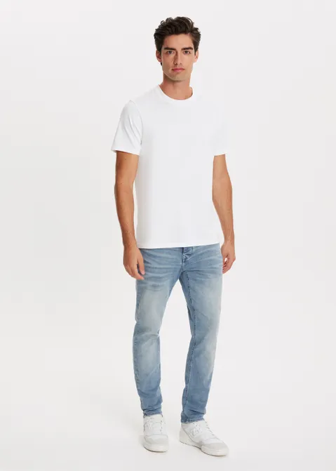 Heaton modern regular jeans blauw (DUSTYBL)