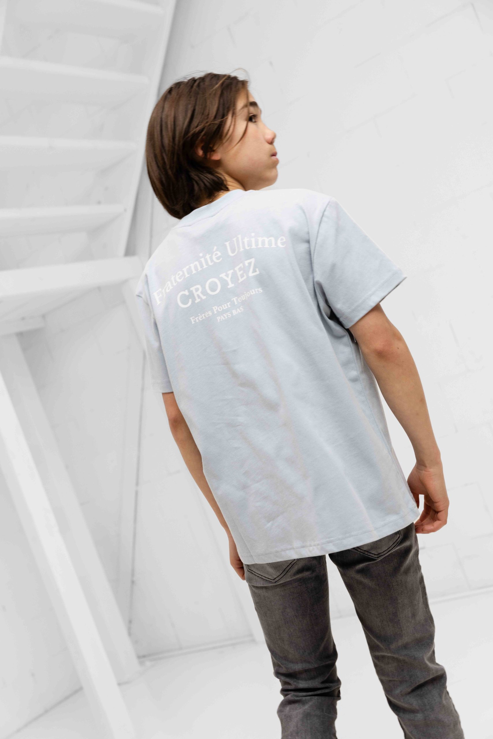 Croyez Mini Fraternité T-Shirt Kids Lichtblauw