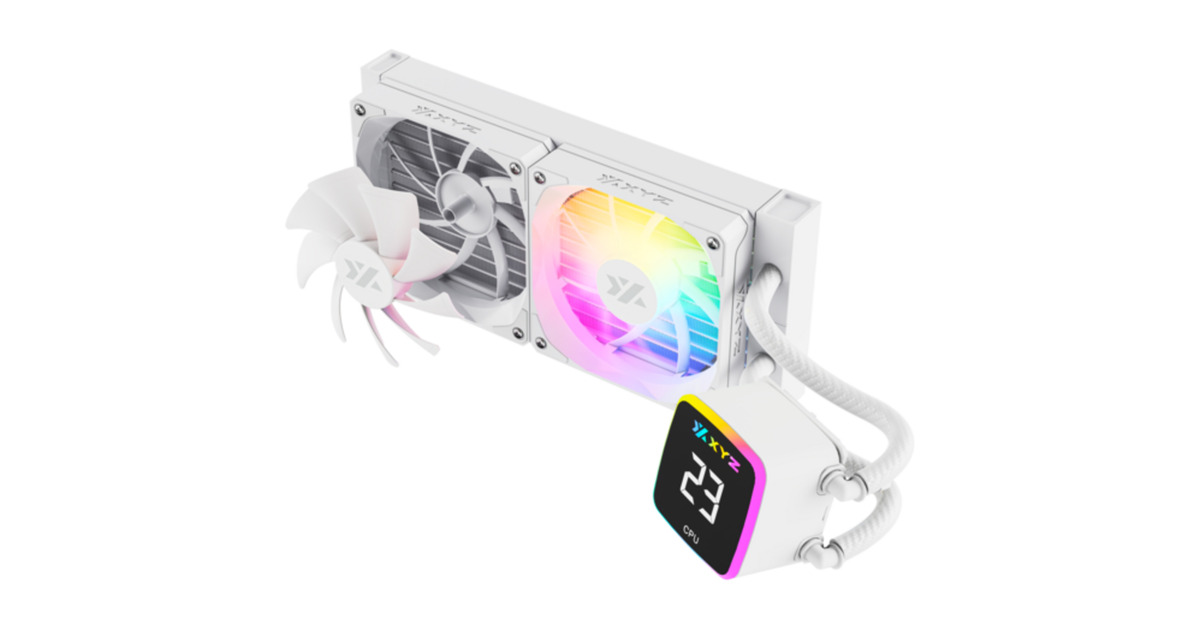 XYZ PC GearAquapulse AIO 240 waterkoeling  (Wit, ARGB, PWM)