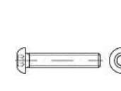 TOOLCRAFT 148103 Linseskruer M6 16 mm Indvendig sekskant Stål 500 stk