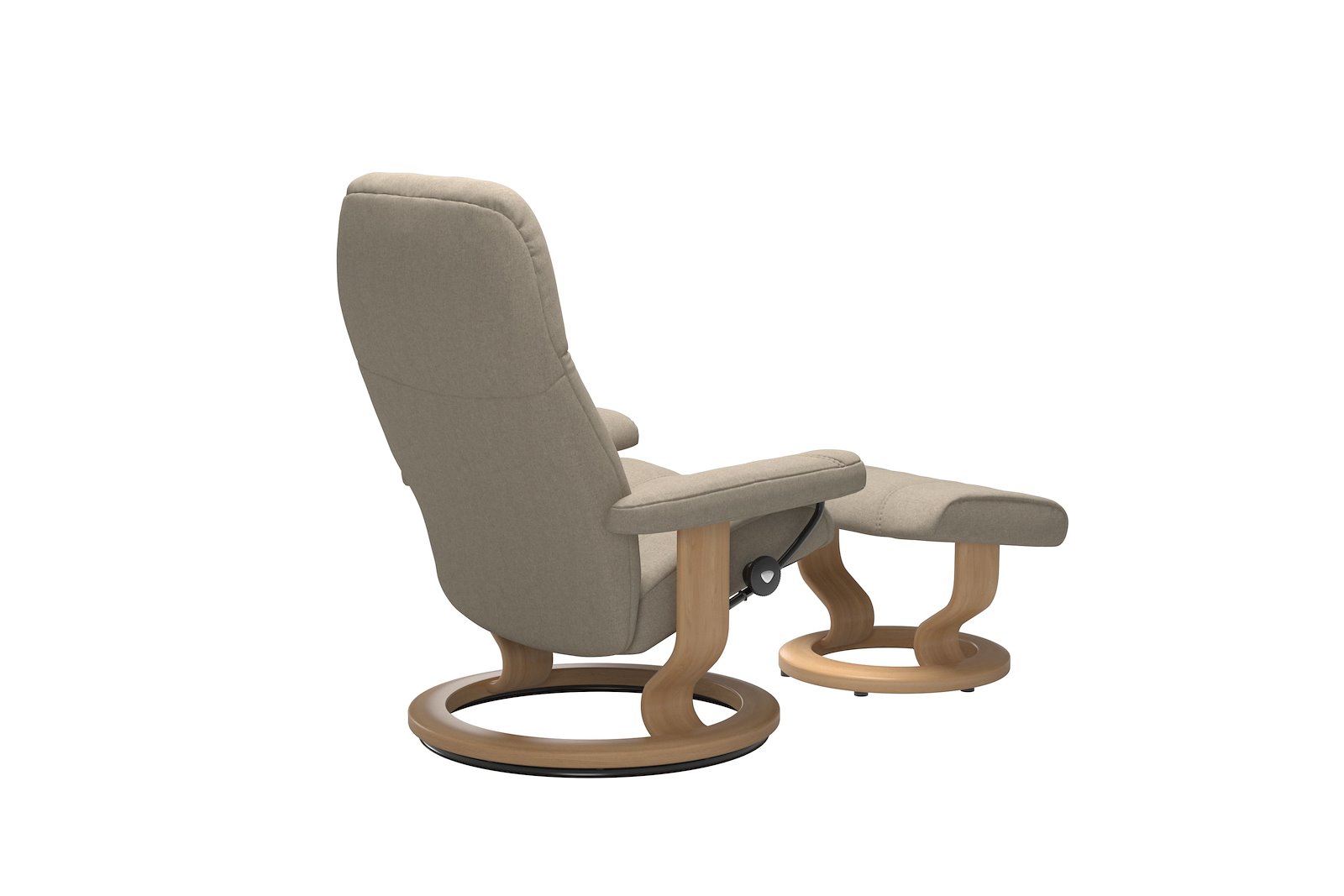 Consul lenestol m/krakk Tekstil Calido Light Beige - Classic - Eik