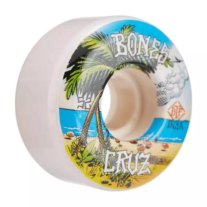 Roues skate BONES (x4) Stf V2 Cruz Buena Vida Blanc 103A