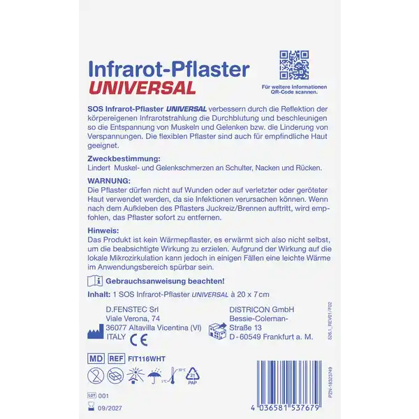 Infrarot-Pflaster Universal